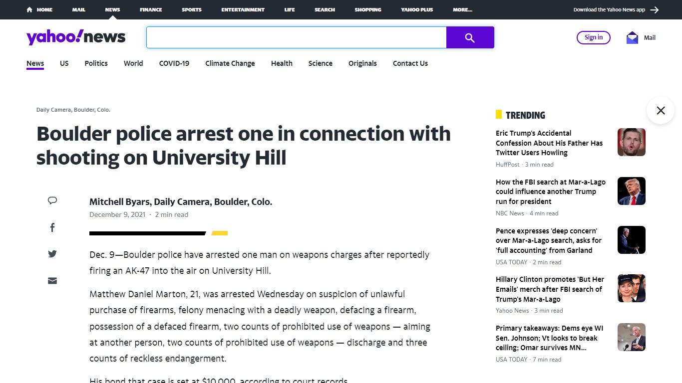Boulder police arrest one in connection with shooting on ...
